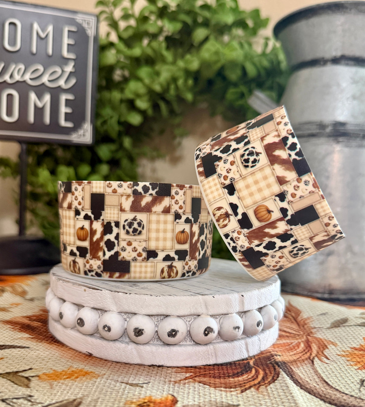 Cow Print Pattern Tumbler Boot
