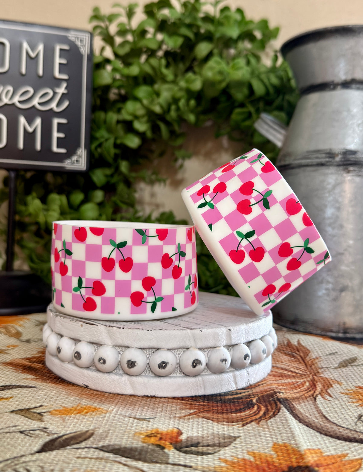 Tumbler Boot - Cherry Gingham