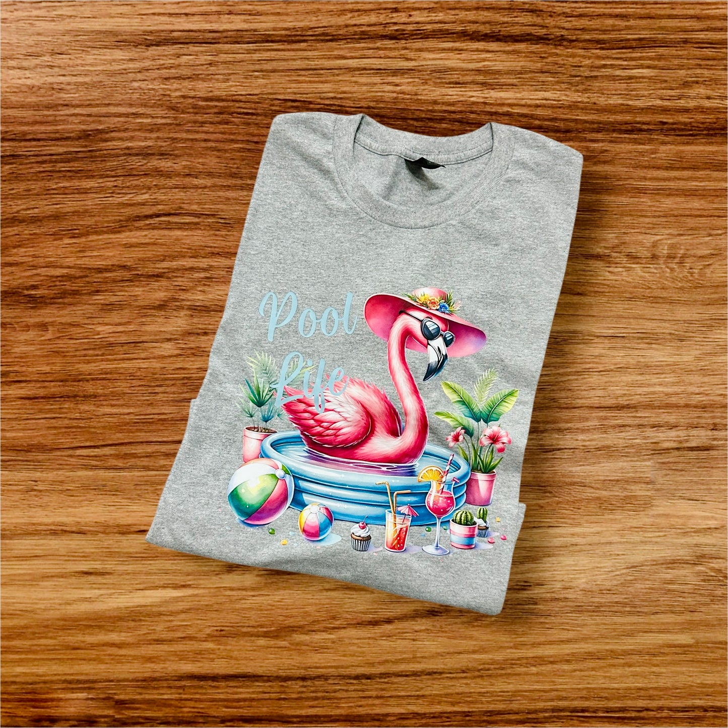 Pool Life Flamingo Tee