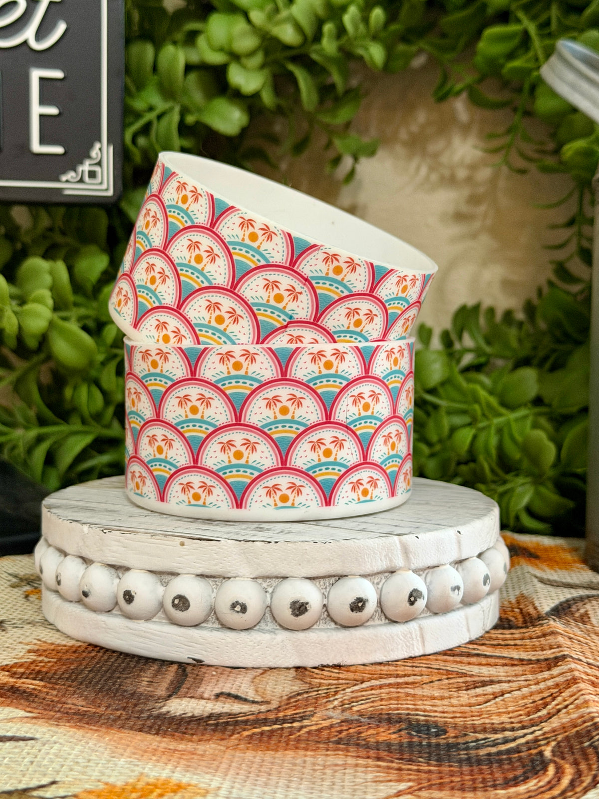 Sunrise Palm Tree Tumbler Boot