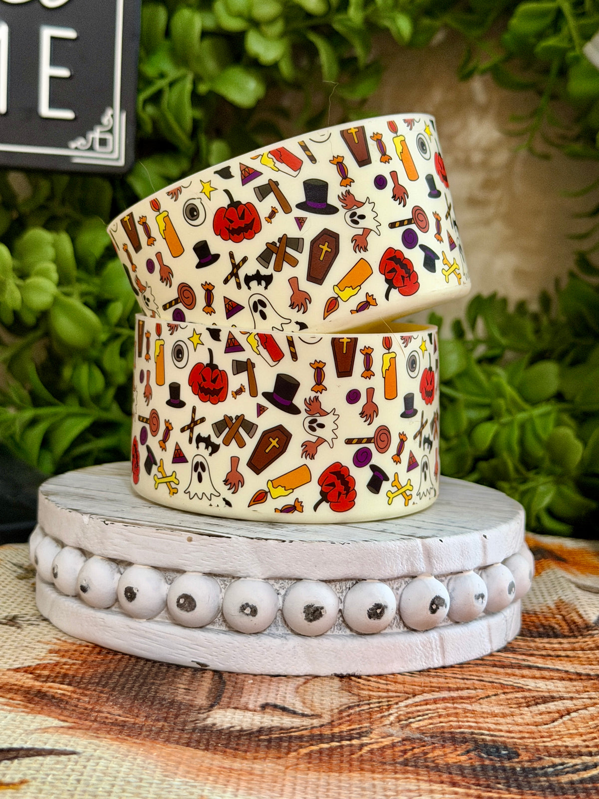 Halloween Pattern Tumbler Boot