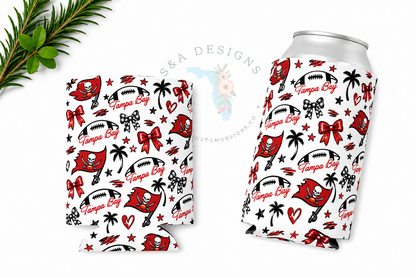 Neoprene Drink Can Koozies - Football