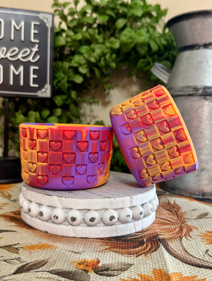 Tumbler Boot - Hearts Collection (Multiple Colors)