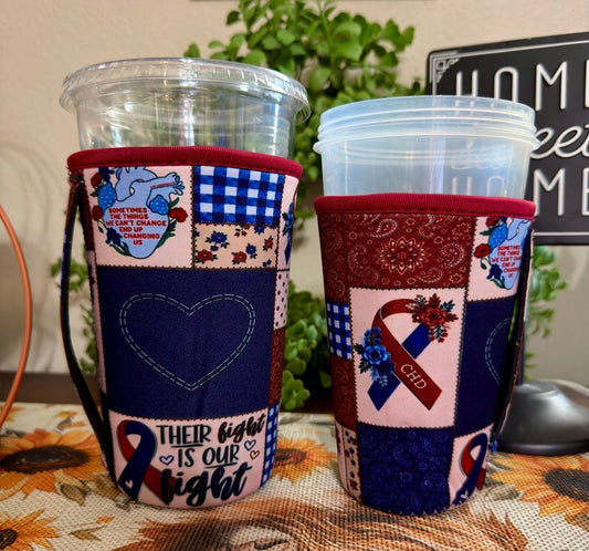 Neoprene Drink Sleeves - CHD - Their Fight is Our Fight