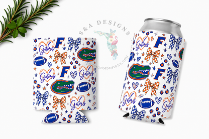 Neoprene Drink Can Koozies - Football