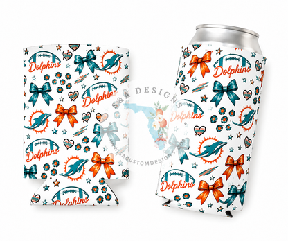 Neoprene Drink Can Koozies - Football
