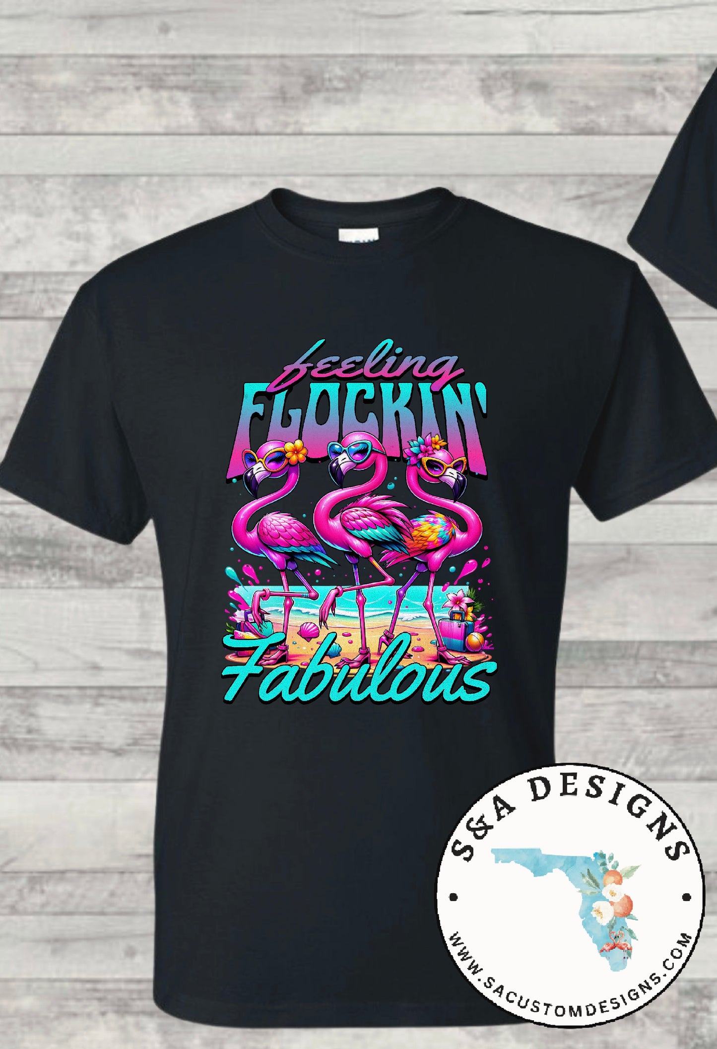 Flocking Fabulous Flamingo Tee