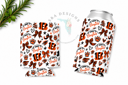Neoprene Drink Can Koozies - Football