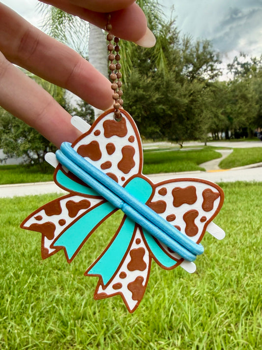 Cow Print Hair Tie Holder
