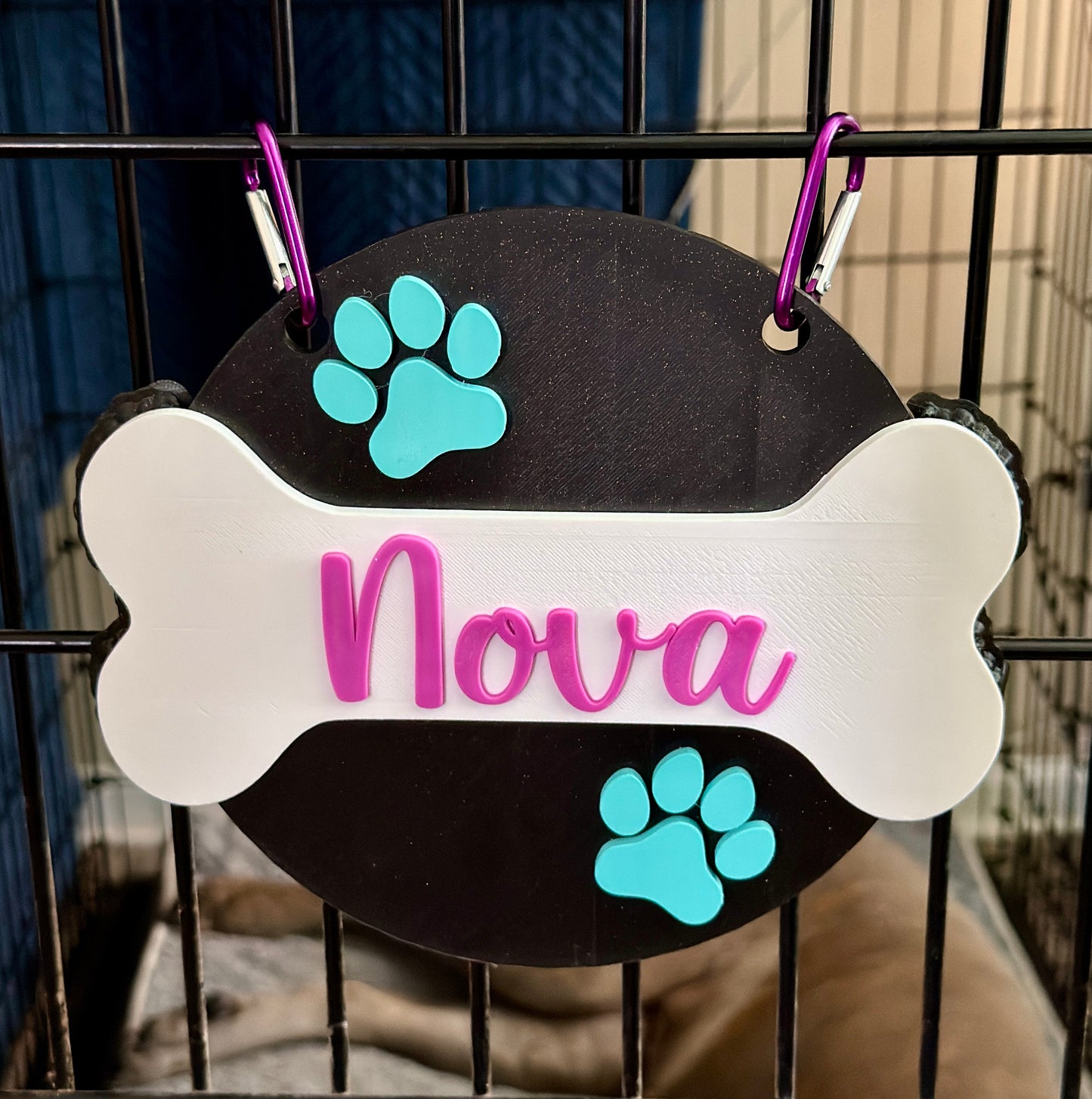 Personalized Dog Crate Sign