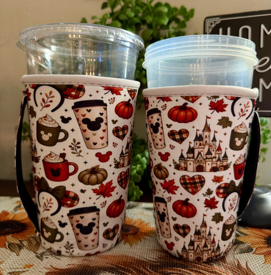 Neoprene Drink Sleeves - Fall Mouse