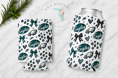 Neoprene Drink Can Koozies - Football