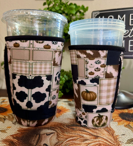 Neoprene Drink Sleeves - Fall Pattern