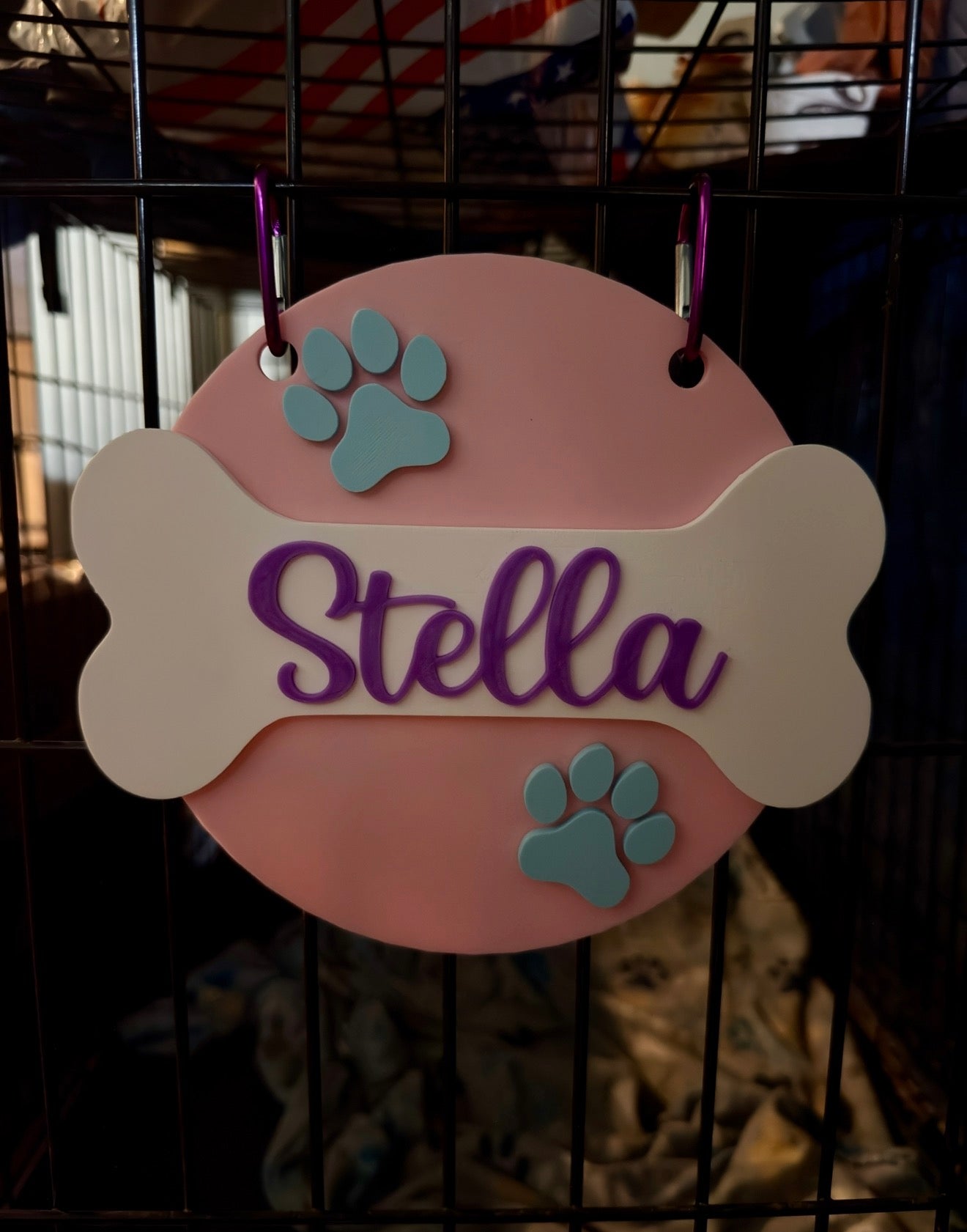 Personalized Dog Crate Sign
