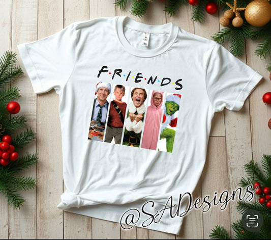 FRIENDS - Christmas movie theme Tee